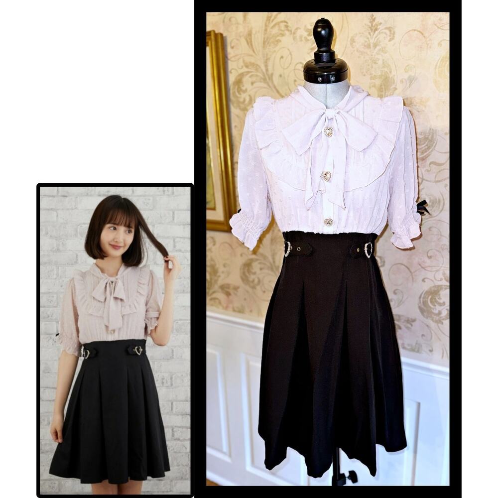 Liz Lisa Bow Tie Docking Dress Size 0 Jirai Kei J Fashion Bijoux Gyaru Japan